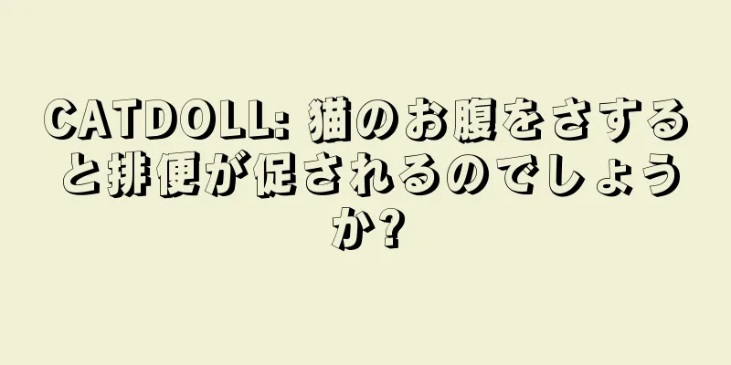 CATDOLL: 猫のお腹をさすると排便が促されるのでしょうか?