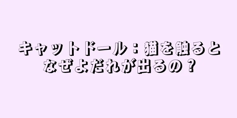 キャットドール：猫を触るとなぜよだれが出るの？