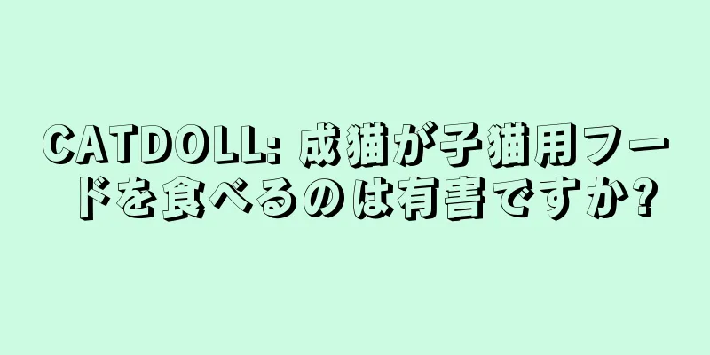 CATDOLL: 成猫が子猫用フードを食べるのは有害ですか?