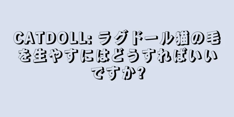CATDOLL: ラグドール猫の毛を生やすにはどうすればいいですか?