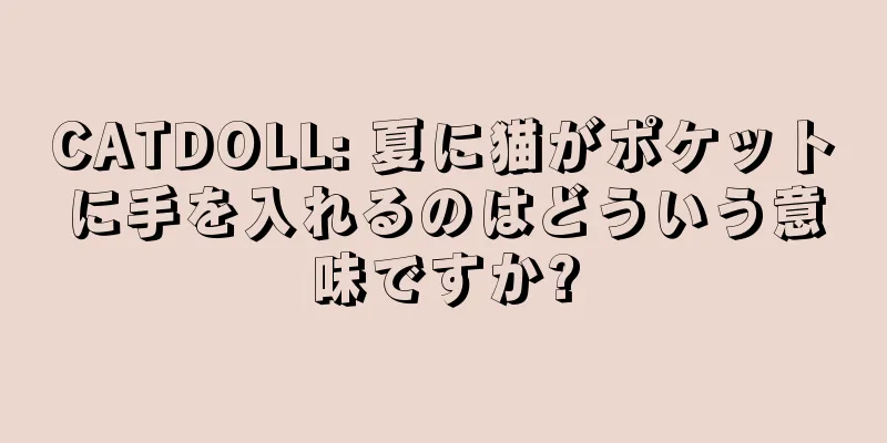 CATDOLL: 夏に猫がポケットに手を入れるのはどういう意味ですか?