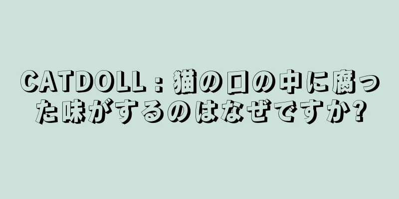CATDOLL : 猫の口の中に腐った味がするのはなぜですか?