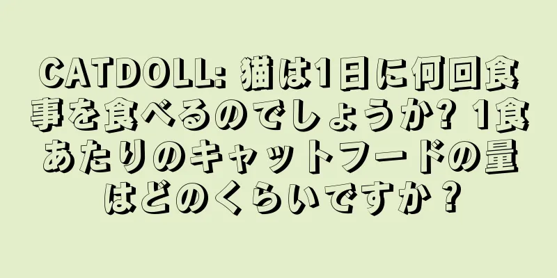 CATDOLL: 猫は1日に何回食事を食べるのでしょうか? 1食あたりのキャットフードの量はどのくらいですか？