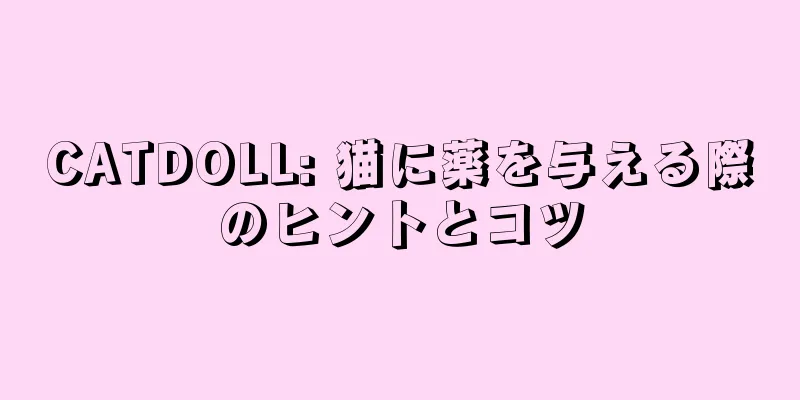CATDOLL: 猫に薬を与える際のヒントとコツ