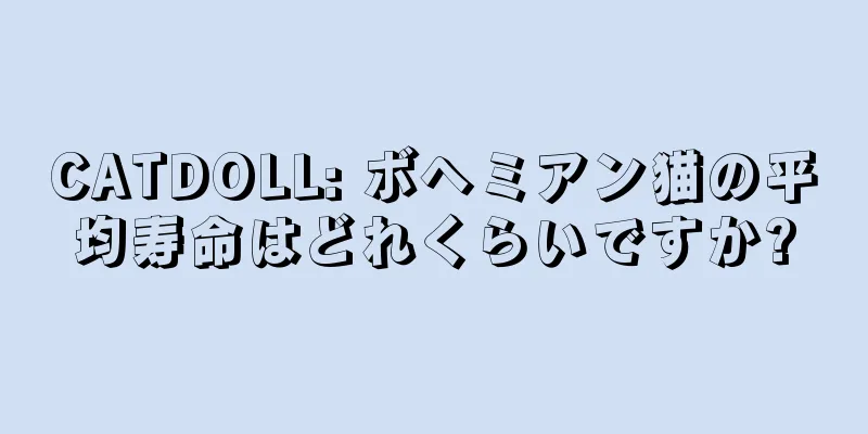 CATDOLL: ボヘミアン猫の平均寿命はどれくらいですか?