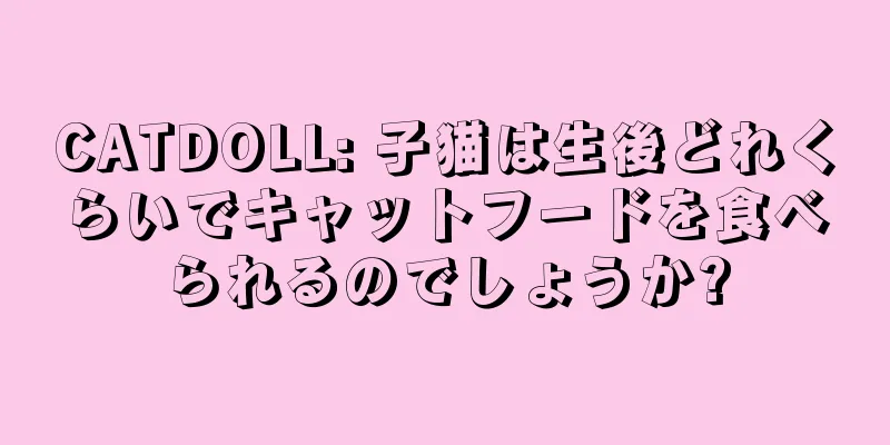 CATDOLL: 子猫は生後どれくらいでキャットフードを食べられるのでしょうか?