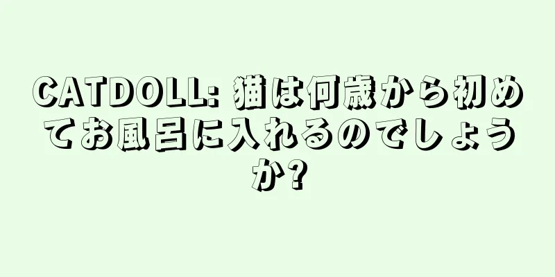 CATDOLL: 猫は何歳から初めてお風呂に入れるのでしょうか?