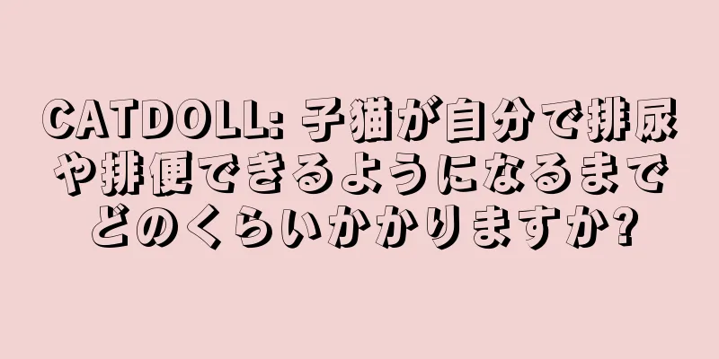 CATDOLL: 子猫が自分で排尿や排便できるようになるまでどのくらいかかりますか?