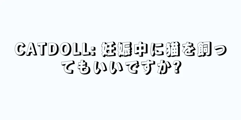 CATDOLL: 妊娠中に猫を飼ってもいいですか?