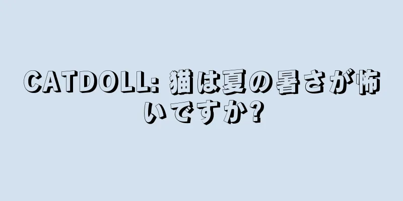 CATDOLL: 猫は夏の暑さが怖いですか?