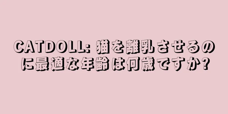 CATDOLL: 猫を離乳させるのに最適な年齢は何歳ですか?