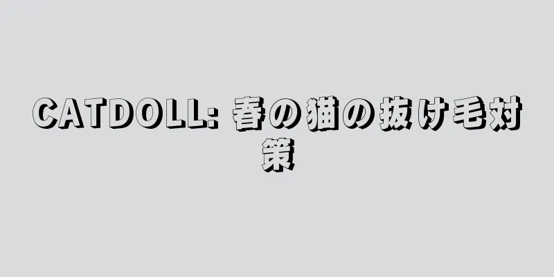 CATDOLL: 春の猫の抜け毛対策