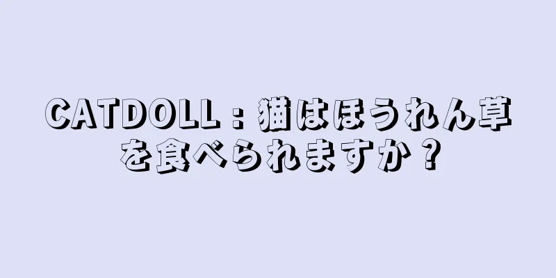 CATDOLL : 猫はほうれん草を食べられますか？