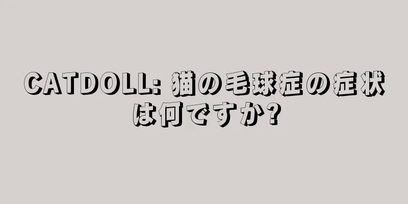 CATDOLL: 猫の毛球症の症状は何ですか?