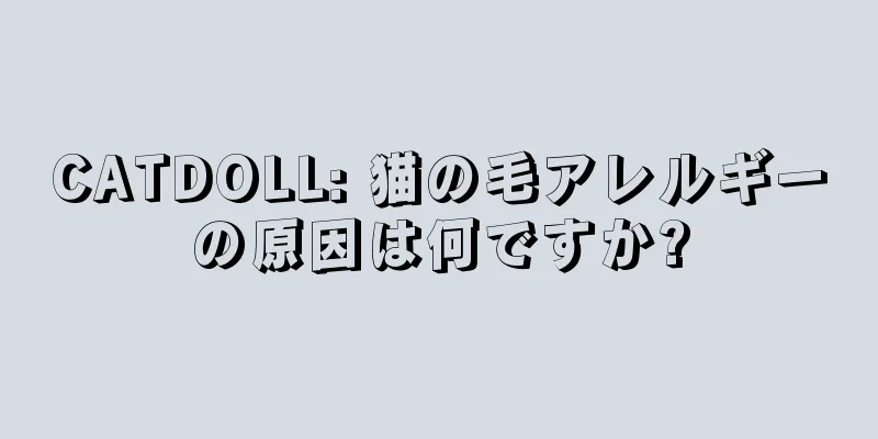 CATDOLL: 猫の毛アレルギーの原因は何ですか?