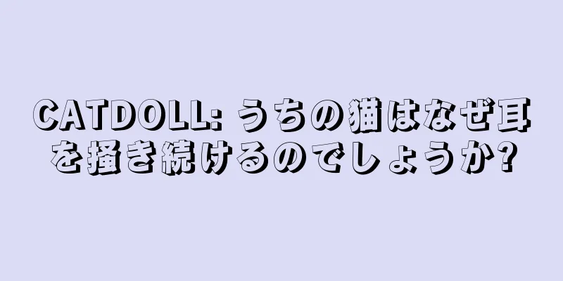 CATDOLL: うちの猫はなぜ耳を掻き続けるのでしょうか?
