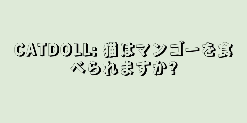 CATDOLL: 猫はマンゴーを食べられますか?