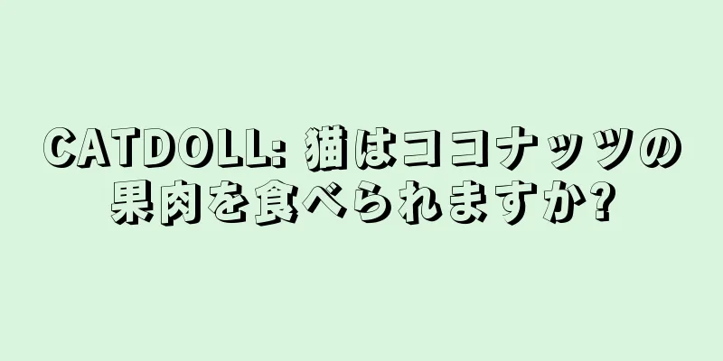 CATDOLL: 猫はココナッツの果肉を食べられますか?