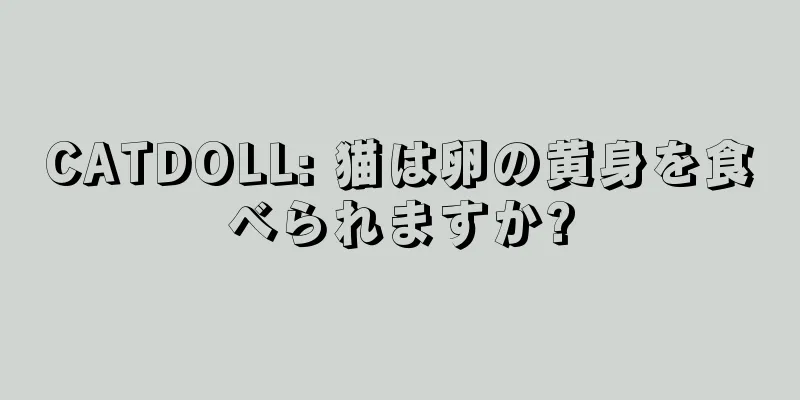 CATDOLL: 猫は卵の黄身を食べられますか?