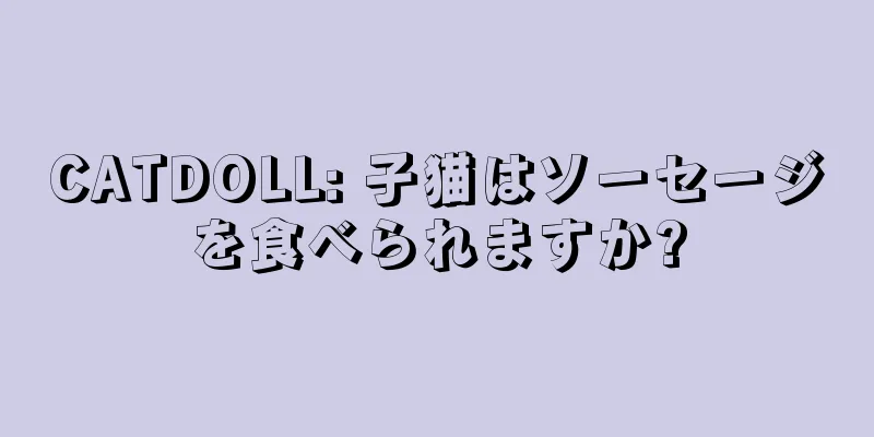 CATDOLL: 子猫はソーセージを食べられますか?