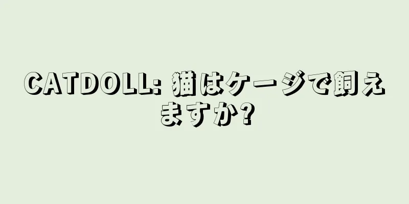 CATDOLL: 猫はケージで飼えますか?