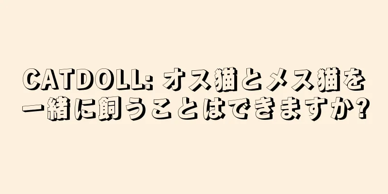 CATDOLL: オス猫とメス猫を一緒に飼うことはできますか?