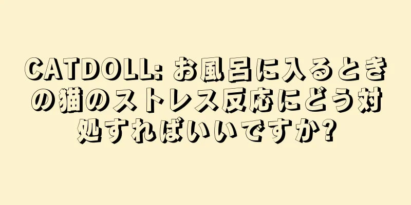 CATDOLL: お風呂に入るときの猫のストレス反応にどう対処すればいいですか?