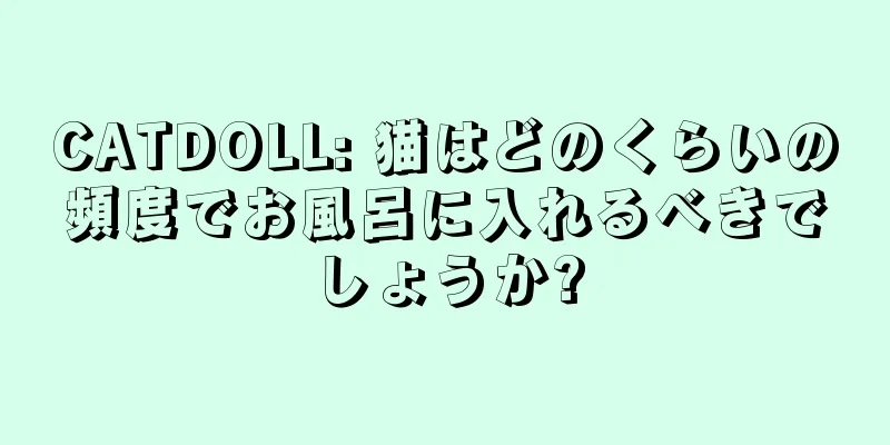 CATDOLL: 猫はどのくらいの頻度でお風呂に入れるべきでしょうか?