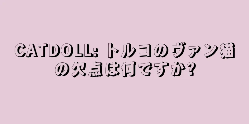 CATDOLL: トルコのヴァン猫の欠点は何ですか?
