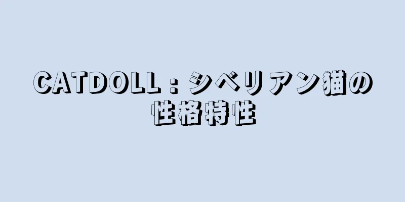 CATDOLL : シベリアン猫の性格特性