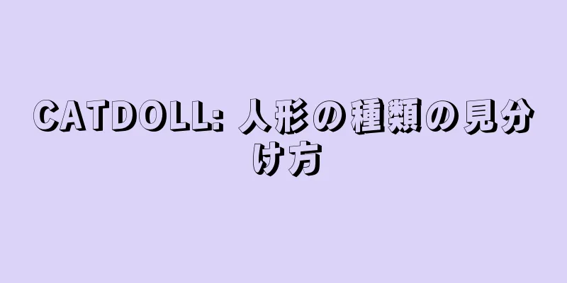 CATDOLL: 人形の種類の見分け方