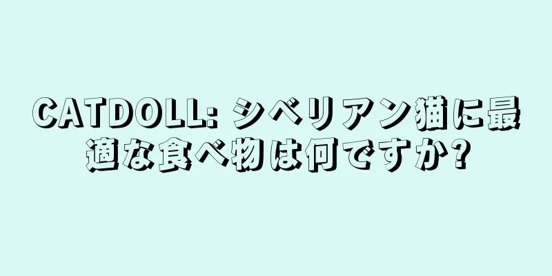 CATDOLL: シベリアン猫に最適な食べ物は何ですか?