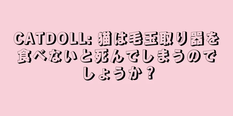 CATDOLL: 猫は毛玉取り器を食べないと死んでしまうのでしょうか？