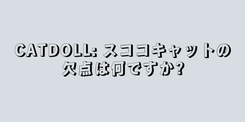 CATDOLL: スココキャットの欠点は何ですか?