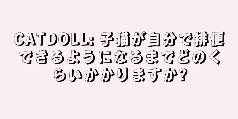 CATDOLL: 子猫が自分で排便できるようになるまでどのくらいかかりますか?