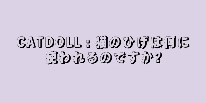 CATDOLL : 猫のひげは何に使われるのですか?