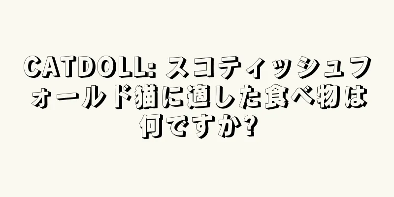 CATDOLL: スコティッシュフォールド猫に適した食べ物は何ですか?