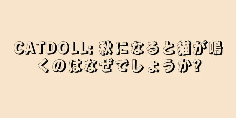 CATDOLL: 秋になると猫が鳴くのはなぜでしょうか?