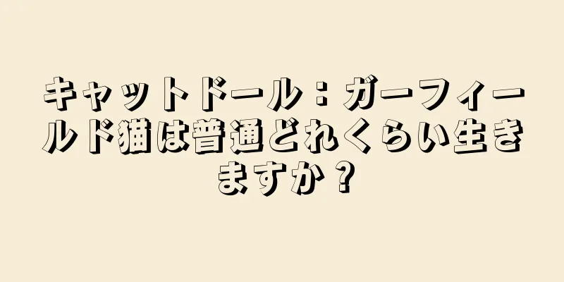 キャットドール：ガーフィールド猫は普通どれくらい生きますか？