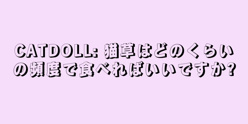 CATDOLL: 猫草はどのくらいの頻度で食べればいいですか?