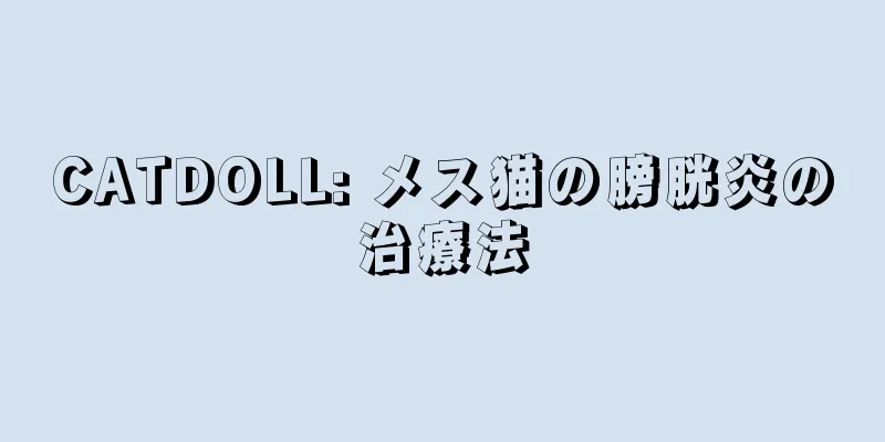 CATDOLL: メス猫の膀胱炎の治療法
