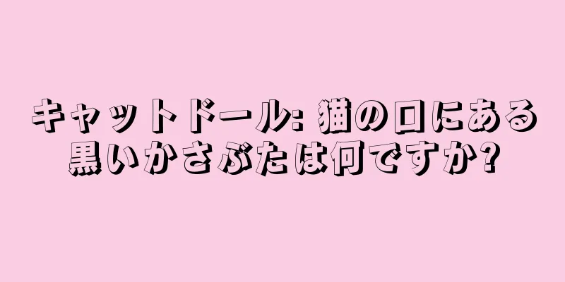 キャットドール: 猫の口にある黒いかさぶたは何ですか?