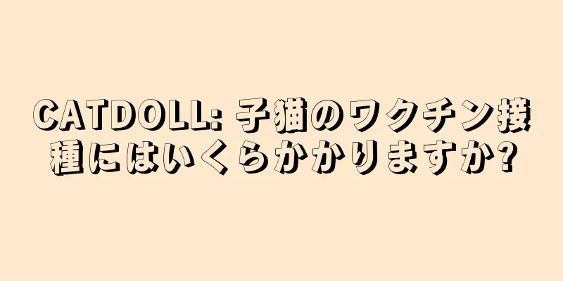 CATDOLL: 子猫のワクチン接種にはいくらかかりますか?