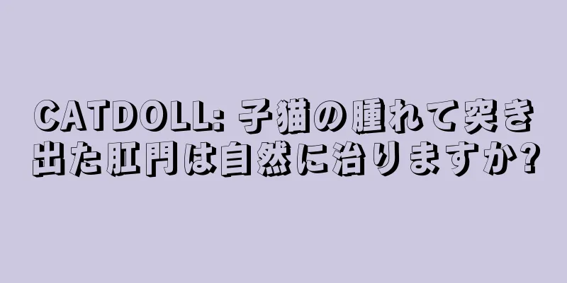 CATDOLL: 子猫の腫れて突き出た肛門は自然に治りますか?