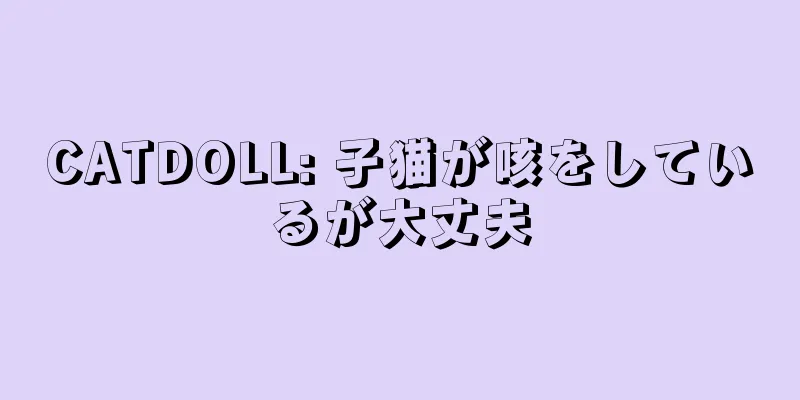 CATDOLL: 子猫が咳をしているが大丈夫