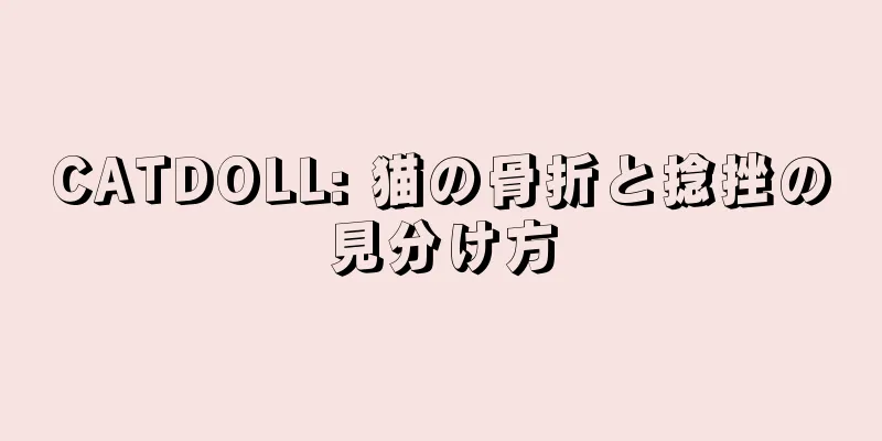 CATDOLL: 猫の骨折と捻挫の見分け方
