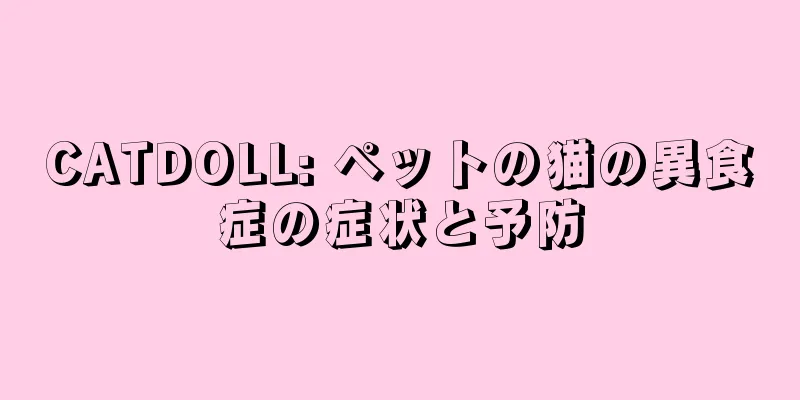 CATDOLL: ペットの猫の異食症の症状と予防