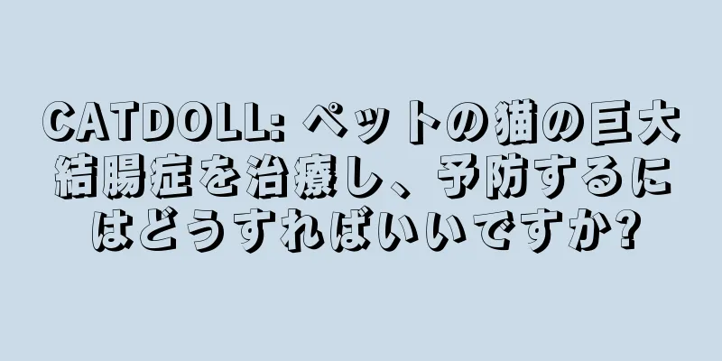 CATDOLL: ペットの猫の巨大結腸症を治療し、予防するにはどうすればいいですか?
