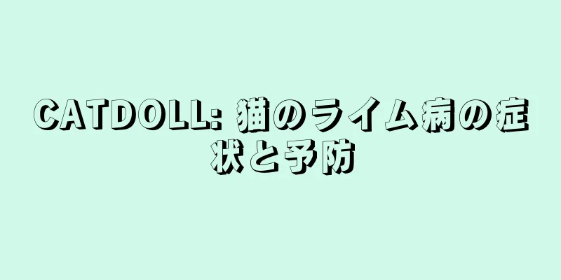 CATDOLL: 猫のライム病の症状と予防