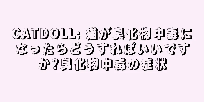 CATDOLL: 猫が臭化物中毒になったらどうすればいいですか?臭化物中毒の症状